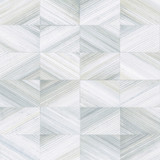 Brewster Stratum Light Blue Geometric Faux Wood Wallpaper Fresh Start Kitchen & Bath Covers about 56.4 square feet Great Britain Unpasted 20.9-in repeat, straight match 20.5-in by 33-ft long roll - My Fabric Connection -