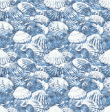 Brewster Surfside Blue Shells Wallpaper Fresh Start Kitchen & Bath Covers about 56.4 square feet Great Britain Unpasted 10.4-in repeat, straight match 20.5-in by 33-ft long roll - My Fabric Connection - Brewster Surfside Blue Shells Wallpaper Fresh Start Kitchen & Bath Covers about 56.4 square feet Great Britain Unpasted 10.4-in repeat, straight match 20.5-in by 33-ft long roll - My Fabric Connection -