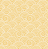 A-Street Prints Alorah Yellow Wave Wallpaper Happy Covers about 56.4 square feet Great Britain Unpasted 10.4-in repeat, straight match 20.5-in by 33-ft long roll - My Fabric Connection - A-Street Prints Alorah Yellow Wave Wallpaper Happy Covers about 56.4 square feet Great Britain Unpasted 10.4-in repeat, straight match 20.5-in by 33-ft long roll - My Fabric Connection -