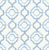 A-Street Prints Gallina Blue Trellis Wallpaper Happy Covers about 56.4 square feet Great Britain Unpasted 10.4-in repeat, straight match 20.5-in by 33-ft long roll - My Fabric Connection - A-Street Prints Gallina Blue Trellis Wallpaper Happy Covers about 56.4 square feet Great Britain Unpasted 10.4-in repeat, straight match 20.5-in by 33-ft long roll - My Fabric Connection -