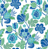 A-Street Prints Jana Green Jacobean Wallpaper Happy Covers about 56.4 square feet Great Britain Unpasted 20.9-in repeat, straight match 20.5-in by 33-ft long roll - My Fabric Connection - A-Street Prints Jana Green Jacobean Wallpaper Happy Covers about 56.4 square feet Great Britain Unpasted 20.9-in repeat, straight match 20.5-in by 33-ft long roll - My Fabric Connection -