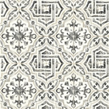 Chesapeake Sonoma Black Spanish Tile Wallpaper Homestead Covers about 56.4 square feet United States Prepasted 20.5-in repeat, straight match 20.5-in by 33-ft long roll - My Fabric Connection - Chesapeake Sonoma Black Spanish Tile Wallpaper Homestead Covers about 56.4 square feet United States Prepasted 20.5-in repeat, straight match 20.5-in by 33-ft long roll - My Fabric Connection -