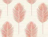 A-Street Prints Bali Coral Fern Wallpaper Inlay Covers about 60.8 square feet United States Unpasted 20.9-in repeat, straight match 27-in by 27-ft long roll - My Fabric Connection - A-Street Prints Bali Coral Fern Wallpaper Inlay Covers about 60.8 square feet United States Unpasted 20.9-in repeat, straight match 27-in by 27-ft long roll - My Fabric Connection -