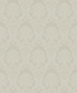 Sirpi Renatta Cream Damask Wallpaper Italian Silk Covers about 57.5 square feet Italy Unpasted 12.6-in repeat, straight match 20.9-in by 33-ft long roll - My Fabric Connection - Sirpi Renatta Cream Damask Wallpaper Italian Silk Covers about 57.5 square feet Italy Unpasted 12.6-in repeat, straight match 20.9-in by 33-ft long roll - My Fabric Connection -
