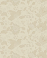 Sirpi Vittoria Cream Floral Wallpaper Italian Silk Covers about 56.4 square feet Italy Unpasted 25.2-in repeat, straight match 20.5-in by 33-ft long roll - My Fabric Connection - Sirpi Vittoria Cream Floral Wallpaper Italian Silk Covers about 56.4 square feet Italy Unpasted 25.2-in repeat, straight match 20.5-in by 33-ft long roll - My Fabric Connection -
