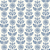 Chesapeake Dolly Navy Floral Wallpaper Kindred Covers about 56.4 square feet United States Prepasted 20.5-in repeat, straight match 20.5-in by 33-ft long roll - My Fabric Connection - Chesapeake Dolly Navy Floral Wallpaper Kindred Covers about 56.4 square feet United States Prepasted 20.5-in repeat, straight match 20.5-in by 33-ft long roll - My Fabric Connection -