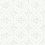 Chesapeake Wynonna Teal Geometric Floral Wallpaper Kindred Covers about 56.4 square feet United States Prepasted 20.5-in repeat, straight match 20.5-in by 33-ft long roll - My Fabric Connection -