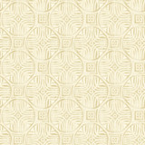 Chesapeake Sandee Butter Medallion Wallpaper Kinfolk Covers about 56.4 square feet United States Prepasted 6.83-in repeat, straight match 20.5-in by 33-ft long roll - My Fabric Connection -