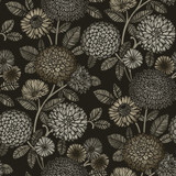 Chesapeake Zalipie Black Floral Trail Wallpaper Kinfolk Covers about 56.4 square feet United States Prepasted 20.5-in repeat, straight match 20.5-in by 33-ft long roll - My Fabric Connection - Chesapeake Zalipie Black Floral Trail Wallpaper Kinfolk Covers about 56.4 square feet United States Prepasted 20.5-in repeat, straight match 20.5-in by 33-ft long roll - My Fabric Connection -
