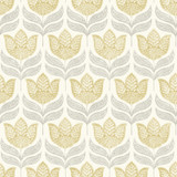 Chesapeake Cathal Mustard Tulip Block Print Wallpaper Kinfolk Covers about 56.4 square feet United States Prepasted 10.25-in repeat, straight match 20.5-in by 33-ft long roll - My Fabric Connection - Chesapeake Cathal Mustard Tulip Block Print Wallpaper Kinfolk Covers about 56.4 square feet United States Prepasted 10.25-in repeat, straight match 20.5-in by 33-ft long roll - My Fabric Connection -
