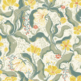 A-Street Prints Bodri Yellow Tulip Garden Wallpaper Lina Covers about 57.5 square feet Sweden Unpasted 20.9-in repeat, half drop match 20.9-in by 33-ft long roll - My Fabric Connection - A-Street Prints Bodri Yellow Tulip Garden Wallpaper Lina Covers about 57.5 square feet Sweden Unpasted 20.9-in repeat, half drop match 20.9-in by 33-ft long roll - My Fabric Connection -