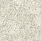 A-Street Prints Vita Light Brown Botanical Wallpaper Middleton Covers about 56.4 square feet Great Britain Unpasted 20.9-in repeat, straight match 20.5-in by 33-ft long roll - My Fabric Connection -