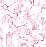 A-Street Prints Serena Raspberry Chinoiserie Wallpaper Middleton Covers about 56.4 square feet Great Britain Unpasted 20.9-in repeat, straight match 20.5-in by 33-ft long roll - My Fabric Connection - A-Street Prints Serena Raspberry Chinoiserie Wallpaper Middleton Covers about 56.4 square feet Great Britain Unpasted 20.9-in repeat, straight match 20.5-in by 33-ft long roll - My Fabric Connection -