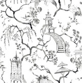 A-Street Prints Serena Charcoal Chinoiserie Wallpaper Middleton Covers about 56.4 square feet Great Britain Unpasted 20.9-in repeat, straight match 20.5-in by 33-ft long roll - My Fabric Connection - A-Street Prints Serena Charcoal Chinoiserie Wallpaper Middleton Covers about 56.4 square feet Great Britain Unpasted 20.9-in repeat, straight match 20.5-in by 33-ft long roll - My Fabric Connection -