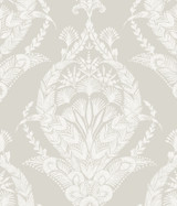 A-Street Prints Arlie Light Grey Botanical Damask Wallpaper Middleton Covers about 56.4 square feet Great Britain Unpasted 24-in repeat, straight match 20.5-in by 33-ft long roll - My Fabric Connection - A-Street Prints Arlie Light Grey Botanical Damask Wallpaper Middleton Covers about 56.4 square feet Great Britain Unpasted 24-in repeat, straight match 20.5-in by 33-ft long roll - My Fabric Connection -