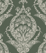 A-Street Prints Arlie Evergreen Botanical Damask Wallpaper Middleton Covers about 56.4 square feet Great Britain Unpasted 24-in repeat, straight match 20.5-in by 33-ft long roll - My Fabric Connection - A-Street Prints Arlie Evergreen Botanical Damask Wallpaper Middleton Covers about 56.4 square feet Great Britain Unpasted 24-in repeat, straight match 20.5-in by 33-ft long roll - My Fabric Connection -