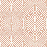 A-Street Prints Lyon Coral Geometric Key Wallpaper Middleton Covers about 56.4 square feet Great Britain Unpasted 20.9-in repeat, straight match 20.5-in by 33-ft long roll - My Fabric Connection - A-Street Prints Lyon Coral Geometric Key Wallpaper Middleton Covers about 56.4 square feet Great Britain Unpasted 20.9-in repeat, straight match 20.5-in by 33-ft long roll - My Fabric Connection -