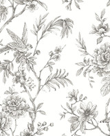 A-Street Prints Jessamine Grey Floral Trail Wallpaper Moonlight Covers about 56.4 square feet Great Britain Unpasted 12.6-in repeat, drop match 20.5-in by 33-ft long roll - My Fabric Connection - A-Street Prints Jessamine Grey Floral Trail Wallpaper Moonlight Covers about 56.4 square feet Great Britain Unpasted 12.6-in repeat, drop match 20.5-in by 33-ft long roll - My Fabric Connection -
