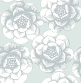A-Street Prints Fanciful Silver Floral Wallpaper Moonlight Covers about 56.4 square feet Great Britain Unpasted 20.9-in repeat, straight match 20.5-in by 33-ft long roll - My Fabric Connection - A-Street Prints Fanciful Silver Floral Wallpaper Moonlight Covers about 56.4 square feet Great Britain Unpasted 20.9-in repeat, straight match 20.5-in by 33-ft long roll - My Fabric Connection -