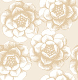 A-Street Prints Fanciful Gold Floral Wallpaper Moonlight Covers about 56.4 square feet Great Britain Unpasted 20.9-in repeat, straight match 20.5-in by 33-ft long roll - My Fabric Connection - A-Street Prints Fanciful Gold Floral Wallpaper Moonlight Covers about 56.4 square feet Great Britain Unpasted 20.9-in repeat, straight match 20.5-in by 33-ft long roll - My Fabric Connection -
