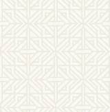 A-Street Prints Hesper Ivory Geometric Wallpaper Mylos Covers about 56.4 square feet Great Britain Unpasted 10.4-in repeat, straight match 20.5-in by 33-ft long roll - My Fabric Connection -