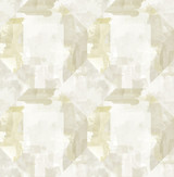 A-Street Prints Perrin Olive Gem Geometric Wallpaper Mylos Covers about 56.4 square feet Great Britain Unpasted 20.9-in repeat, straight match 20.5-in by 33-ft long roll - My Fabric Connection -