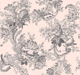 A-Street Prints Carmel Blush Baroque Florals Wallpaper Newport Covers about 60.8 square feet United States Unpasted 25.2-in repeat, straight match 27-in by 27-ft long roll - My Fabric Connection - A-Street Prints Carmel Blush Baroque Florals Wallpaper Newport Covers about 60.8 square feet United States Unpasted 25.2-in repeat, straight match 27-in by 27-ft long roll - My Fabric Connection -