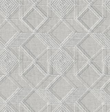 A-Street Prints Moki Grey Lattice Geometric Wallpaper Pacifica Covers about 56.4 square feet Great Britain Unpasted 20.8-in repeat, straight match 20.5-in by 33-ft long roll - My Fabric Connection - A-Street Prints Moki Grey Lattice Geometric Wallpaper Pacifica Covers about 56.4 square feet Great Britain Unpasted 20.8-in repeat, straight match 20.5-in by 33-ft long roll - My Fabric Connection -