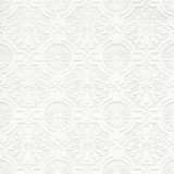 Brewster Victorian Tin Ceiling White Paintable Wallpaper PaintWorks Covers about 57.5 square feet Germany Prepasted 5-in repeat, straight match 20.9-in by 33-ft long roll - My Fabric Connection - Brewster Victorian Tin Ceiling White Paintable Wallpaper PaintWorks Covers about 57.5 square feet Germany Prepasted 5-in repeat, straight match 20.9-in by 33-ft long roll - My Fabric Connection -