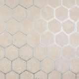 Brewster Starling Copper Honeycomb Wallpaper Polished Covers about 75.6 square feet China Unpasted 12.6-in repeat, drop match 27.5-in by 33-ft long roll - My Fabric Connection - Brewster Starling Copper Honeycomb Wallpaper Polished Covers about 75.6 square feet China Unpasted 12.6-in repeat, drop match 27.5-in by 33-ft long roll - My Fabric Connection -