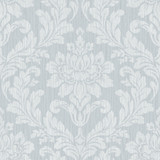 Advantage Galois Light Blue Damask Wallpaper Radiance Covers about 57.5 square feet China Unpasted 20.9-in repeat, straight match 20.9-in by 33-ft long roll - My Fabric Connection - Advantage Galois Light Blue Damask Wallpaper Radiance Covers about 57.5 square feet China Unpasted 20.9-in repeat, straight match 20.9-in by 33-ft long roll - My Fabric Connection -