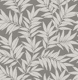 A-Street Prints Morris Dark Grey Leaf Wallpaper Revival Covers about 56.4 square feet Great Britain Unpasted 20.9-in repeat, straight match 20.5-in by 33-ft long roll - My Fabric Connection - A-Street Prints Morris Dark Grey Leaf Wallpaper Revival Covers about 56.4 square feet Great Britain Unpasted 20.9-in repeat, straight match 20.5-in by 33-ft long roll - My Fabric Connection -