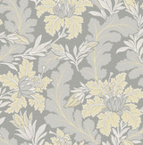 A-Street Prints Butterfield Light Grey Floral Wallpaper Revival Covers about 56.4 square feet Great Britain Unpasted 20.9-in repeat, drop match 20.5-in by 33-ft long roll - My Fabric Connection - A-Street Prints Butterfield Light Grey Floral Wallpaper Revival Covers about 56.4 square feet Great Britain Unpasted 20.9-in repeat, drop match 20.5-in by 33-ft long roll - My Fabric Connection -