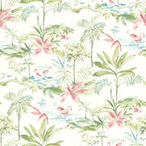 Chesapeake Lagoon Green Scenic Island Wallpaper Sanibel Covers about 56.4 square feet United States Prepasted 20.5-in repeat, straight match 20.5-in by 33-ft long roll - My Fabric Connection - Chesapeake Lagoon Green Scenic Island Wallpaper Sanibel Covers about 56.4 square feet United States Prepasted 20.5-in repeat, straight match 20.5-in by 33-ft long roll - My Fabric Connection -