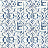 Chesapeake Sonoma Blue Beach Tile Wallpaper Sanibel Covers about 56.4 square feet United States Prepasted 20.5-in repeat, straight match 20.5-in by 33-ft long roll - My Fabric Connection - Chesapeake Sonoma Blue Beach Tile Wallpaper Sanibel Covers about 56.4 square feet United States Prepasted 20.5-in repeat, straight match 20.5-in by 33-ft long roll - My Fabric Connection -