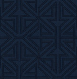 A-Street Prints Kachel Indigo Geometric Wallpaper Scott Living II Covers about 56.4 square feet Great Britain Unpasted 20.9-in repeat, straight match 20.5-in by 33-ft long roll - My Fabric Connection - A-Street Prints Kachel Indigo Geometric Wallpaper Scott Living II Covers about 56.4 square feet Great Britain Unpasted 20.9-in repeat, straight match 20.5-in by 33-ft long roll - My Fabric Connection -