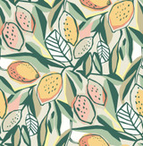 A-Street Prints Meyer Peach Citrus Wallpaper Seychelles Covers about 56.4 square feet Great Britain Unpasted 20.9-in repeat, straight match 20.5-in by 33-ft long roll - My Fabric Connection - A-Street Prints Meyer Peach Citrus Wallpaper Seychelles Covers about 56.4 square feet Great Britain Unpasted 20.9-in repeat, straight match 20.5-in by 33-ft long roll - My Fabric Connection -