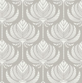 A-Street Prints Palmier Grey Lotus Fan Wallpaper Seychelles Covers about 56.4 square feet Great Britain Unpasted 10.4-in repeat, straight match 20.5-in by 33-ft long roll - My Fabric Connection - A-Street Prints Palmier Grey Lotus Fan Wallpaper Seychelles Covers about 56.4 square feet Great Britain Unpasted 10.4-in repeat, straight match 20.5-in by 33-ft long roll - My Fabric Connection -