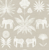 A-Street Prints Bazaar Light Grey Elephant Oasis Wallpaper Seychelles Covers about 56.4 square feet Great Britain Unpasted 20.9-in repeat, straight match 20.5-in by 33-ft long roll - My Fabric Connection - A-Street Prints Bazaar Light Grey Elephant Oasis Wallpaper Seychelles Covers about 56.4 square feet Great Britain Unpasted 20.9-in repeat, straight match 20.5-in by 33-ft long roll - My Fabric Connection -