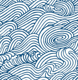 A-Street Prints Mare Navy Wave Wallpaper Solstice Covers about 56.4 square feet Great Britain Unpasted 20.9-in repeat, straight match 20.5-in by 33-ft long roll - My Fabric Connection - A-Street Prints Mare Navy Wave Wallpaper Solstice Covers about 56.4 square feet Great Britain Unpasted 20.9-in repeat, straight match 20.5-in by 33-ft long roll - My Fabric Connection -