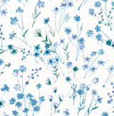 Advantage Heidi Blue Watercolor Florals Wallpaper Splash Covers about 56.4 square feet Great Britain Unpasted 10.4-in repeat, drop match 20.5-in by 33-ft long roll - My Fabric Connection - Advantage Heidi Blue Watercolor Florals Wallpaper Splash Covers about 56.4 square feet Great Britain Unpasted 10.4-in repeat, drop match 20.5-in by 33-ft long roll - My Fabric Connection -