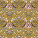 A-Street Prints Celestine Mustard Floral Wallpaper Spring Covers about 56.4 square feet Sweden Unpasted 10.4-in repeat, straight match 20.5-in by 33-ft long roll - My Fabric Connection - A-Street Prints Celestine Mustard Floral Wallpaper Spring Covers about 56.4 square feet Sweden Unpasted 10.4-in repeat, straight match 20.5-in by 33-ft long roll - My Fabric Connection -