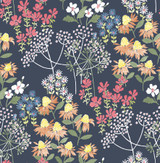 A-Street Prints Cultivate Navy Springtime Blooms Wallpaper Terrace Covers about 56.4 square feet Great Britain Unpasted 20.86-in repeat, straight match 20.5-in by 33-ft long roll - My Fabric Connection - A-Street Prints Cultivate Navy Springtime Blooms Wallpaper Terrace Covers about 56.4 square feet Great Britain Unpasted 20.86-in repeat, straight match 20.5-in by 33-ft long roll - My Fabric Connection -