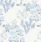 A-Street Prints Cultivate Blue Springtime Blooms Wallpaper Terrace Covers about 56.4 square feet Great Britain Unpasted 20.86-in repeat, straight match 20.5-in by 33-ft long roll - My Fabric Connection - A-Street Prints Cultivate Blue Springtime Blooms Wallpaper Terrace Covers about 56.4 square feet Great Britain Unpasted 20.86-in repeat, straight match 20.5-in by 33-ft long roll - My Fabric Connection -