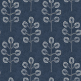 Chesapeake Plum Tree Dark Blue Botanical Wallpaper Thoreau Covers about 56.4 square feet United States Prepasted 10.25-in repeat, straight match 20.5-in by 33-ft long roll - My Fabric Connection - Chesapeake Plum Tree Dark Blue Botanical Wallpaper Thoreau Covers about 56.4 square feet United States Prepasted 10.25-in repeat, straight match 20.5-in by 33-ft long roll - My Fabric Connection -