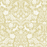 Chesapeake Forest Dance Honey Damask Wallpaper Thoreau Covers about 56.4 square feet United States Prepasted 20.5-in repeat, straight match 20.5-in by 33-ft long roll - My Fabric Connection - Chesapeake Forest Dance Honey Damask Wallpaper Thoreau Covers about 56.4 square feet United States Prepasted 20.5-in repeat, straight match 20.5-in by 33-ft long roll - My Fabric Connection -
