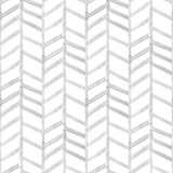 Chesapeake Fletching Grey Geometric Wallpaper Thoreau Covers about 56.4 square feet United States Prepasted 20.5-in repeat, straight match 20.5-in by 33-ft long roll - My Fabric Connection -
