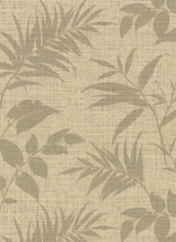 Warner Chandler Khaki Botanical Faux Grasscloth Wallpaper Warner Textures IX 2754 Main Street Covers about 60.8 square feet United States Unpasted 20.5-in repeat, drop match 27-in by 27-ft long roll - My Fabric Connection -