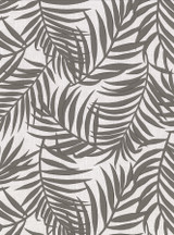 Warner Lanai Grey Fronds Wallpaper Warner Textures X Covers about 60.8 square feet United States Unpasted 18-in repeat, straight match 27-in by 27-ft long roll - My Fabric Connection -