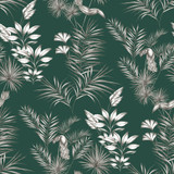 ohpopsi Shelly Green Toucan Toile Wallpaper Wild Covers about 54.2 square feet Great Britain Unpasted 19.7-in repeat, straight match 19.7-in by 33-ft long roll - My Fabric Connection - ohpopsi Shelly Green Toucan Toile Wallpaper Wild Covers about 54.2 square feet Great Britain Unpasted 19.7-in repeat, straight match 19.7-in by 33-ft long roll - My Fabric Connection -